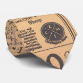 古い新聞ページのスタイルのタイ ネクタイ (ロール)