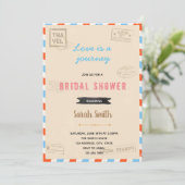 古い旅行テーマのパーティーへの招待 招待状 (スタンド正面)