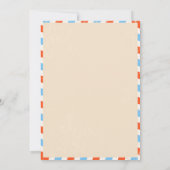 古い旅行テーマのパーティーへの招待 招待状 (裏面)