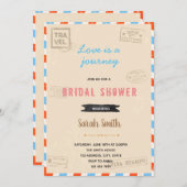 古い旅行テーマのパーティーへの招待 招待状 (正面/裏面)