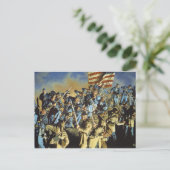 古い旗は地面に触れなかった ポストカード (スタンド正面)