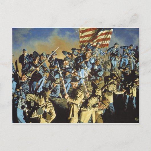 古い旗は地面に触れなかった ポストカード (正面)