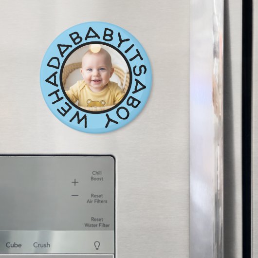 古い日おもしろいからのWehadabyitsaboy文字 マグネット (インサイチュ (冷蔵庫))