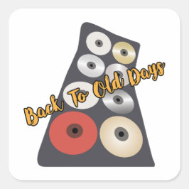 古い日に戻るcdバッグ更新する古い日の雰囲気 スクエアシール