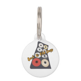 古い日に戻るcdバッグ更新する古い日の雰囲気 ペット　ネームタグ