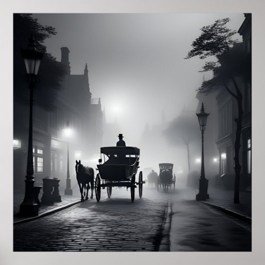 古い日の白黒イメージ ポスター (正面)