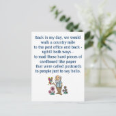 古い日はがきおもしろい ポストカード (スタンド正面)