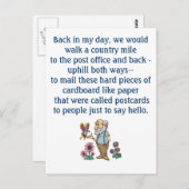 古い日はがきおもしろい ポストカード (正面/裏面)