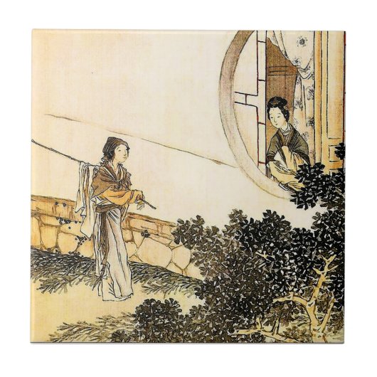 古い日本では タイル (正面)