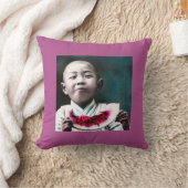 古い日本ヴィンテージのスイカの夏期 クッション (ブランケット)