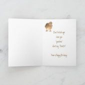 古い時代のドライブをクッカー誕生日59th カード (内部)