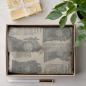 古い時計のファッションドカタログページ 薄葉紙 (ギフト)