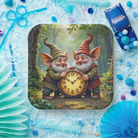 古い時計を持つフォレスト格言 ペーパープレート (パーティー)