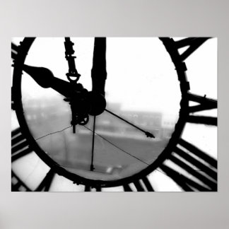 古い時計 ポスター