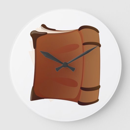 古い時計 ラージ壁時計 (正面)