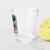 古い時間クリスマスカロラーズオン通りコーナー音楽 ショットグラス (右)