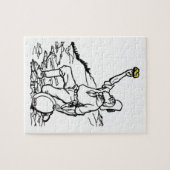 古い時間金ゴールド鉱山探査機 ジグソーパズル (横)