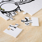 古い時間金ゴールド鉱山探査機 ジグソーパズル (側面)