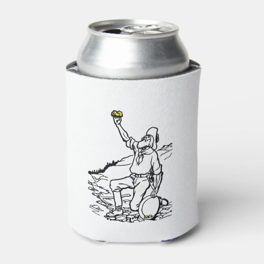 古い時間金ゴールド鉱山探査機 缶クーラー (缶正面)