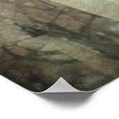 古い曲がった十字架 ポスター (角)