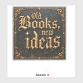 古い書籍の新しいアイディア シール (シート)