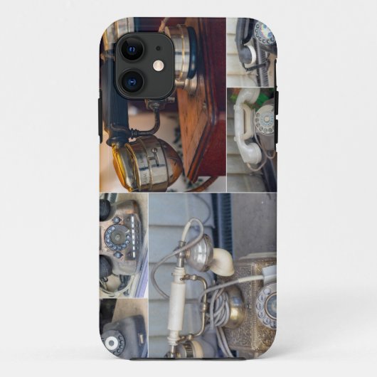 古い有線の電話は美しいレトロなスタイル! Case-Mate iPhoneケース (裏面)