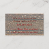 古い木およびモモスクロール 名刺 (裏面)