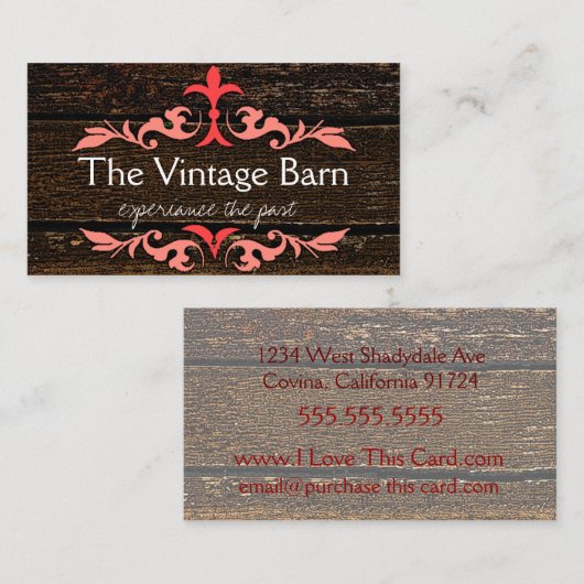 古い木およびモモスクロール 名刺 (正面/裏面)