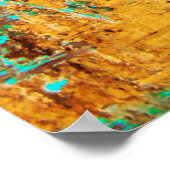 古い木のグランジ組織 ポスター (角)