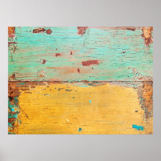 古い木のグランジ組織 ポスター (正面)