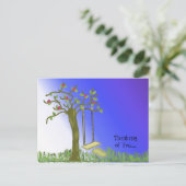 古い木のスイング ポストカード (スタンド正面)