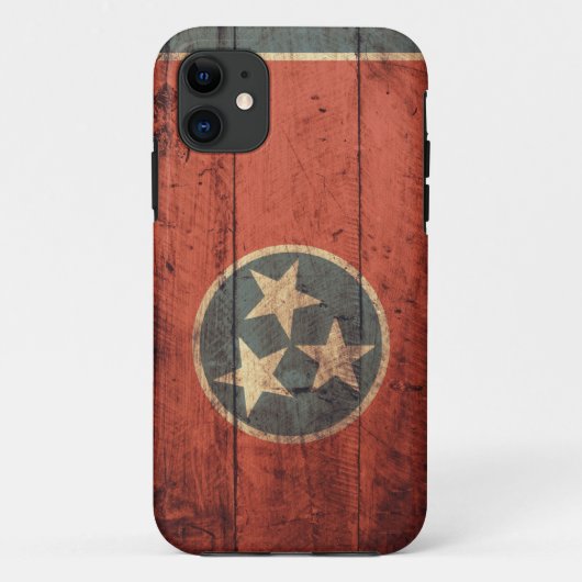 古い木のテネシー州の旗のiPhone 5の場合 Case-Mate iPhoneケース (裏面)