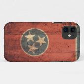 古い木のテネシー州の旗のiPhone 5の場合 Case-Mate iPhoneケース (裏面(横))