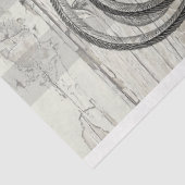 古い木のデコペフランスのージの鶏をル・プーレット 薄葉紙 (詳細)