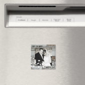 古い木の写真Date Magnetを保存 マグネット (インサイチュ (食洗機))