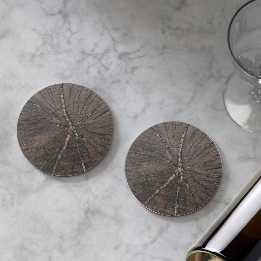 古い木の切り株 コースター