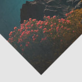 古い木の切り離しの後ろの満月 薄葉紙 (詳細)