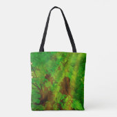 古い木の厚い枝の緑と日 トートバッグ (裏面)