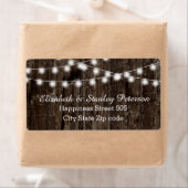 古い木の夏の光の結婚列 ラベル (インサイチュ)