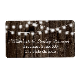 古い木の夏の光の結婚列 ラベル