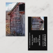 古い木の小屋 名刺 (正面/裏面)