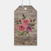 古い木の板 ギフトタグ (正面)