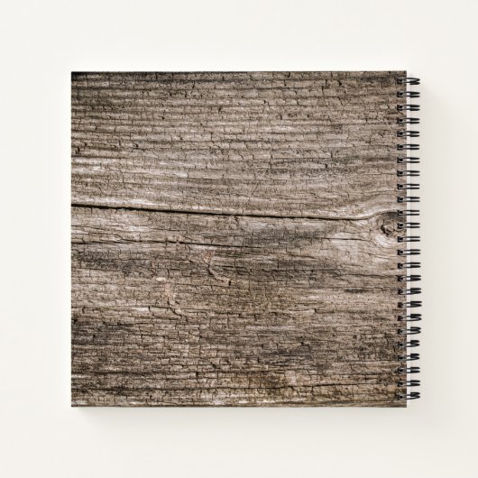 古い木の板 ノートブック (裏面)