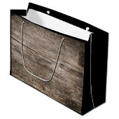 古い木の板 ラージペーパーバッグ (正面アングル)