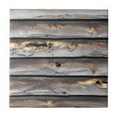 古い木の背景として天候によって署名される タイル (正面)