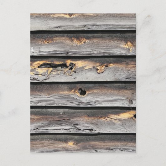 古い木の背景として天候によって署名される ポストカード (正面)