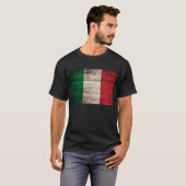 古い木イタリアン旗； Tシャツ (正面フル)