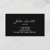 古い木エレガントのリングや輪テクスチャビジネスカード 名刺 (裏面)