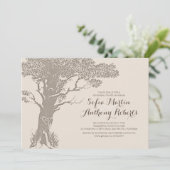 古い木エレガントのヴィンテージリハーサル夕食 招待状 (スタンド正面)