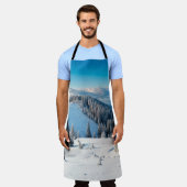 古い木グランジの地質や地肌にテルミがある エプロン (着用した状態)